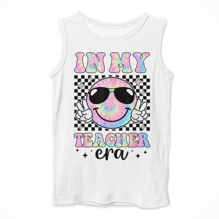 In My Teacher Era Groovy Tie Dye Back To School Cute Teacher Men Tank Top, Groovy Teacher Gifts, funny design