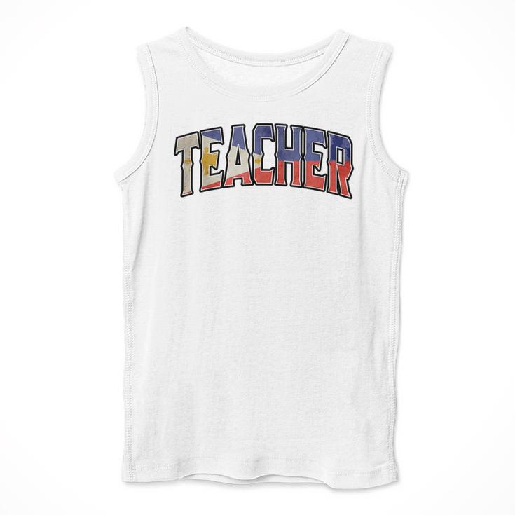 Teacher Filipino Vintage Heritage DNA Flag Men Tank Top, funny design Teacher Filipino Vintage Heritage DNA Flag Men Tank Top, funny design