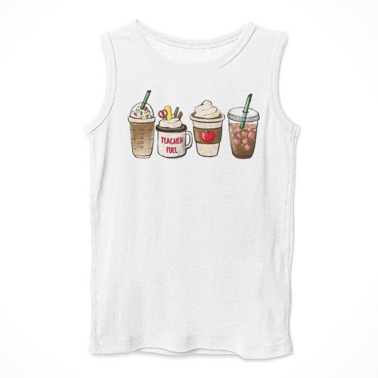 Teacher Fuel Coffee Teacher Mug Latte Iced Coffee Fall Men Tank Top, funny design