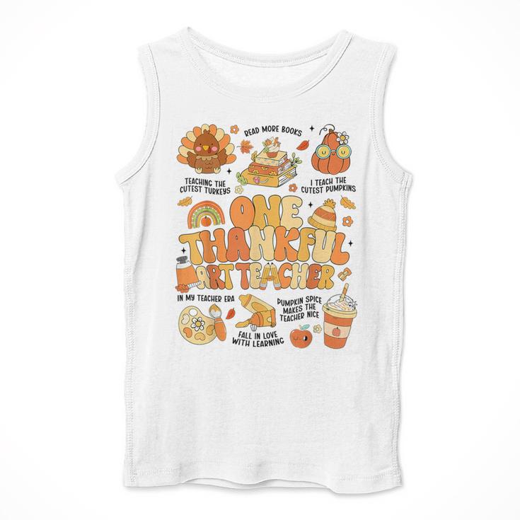 Thanksgiving One Thankful Art Teacher Fall Groovy Men Women Men Tank Top, Groovy Teacher Gifts, funny design Thanksgiving One Thankful Art Teacher Fall Groovy Men Women Men Tank Top, Groovy Teacher Gifts, funny design