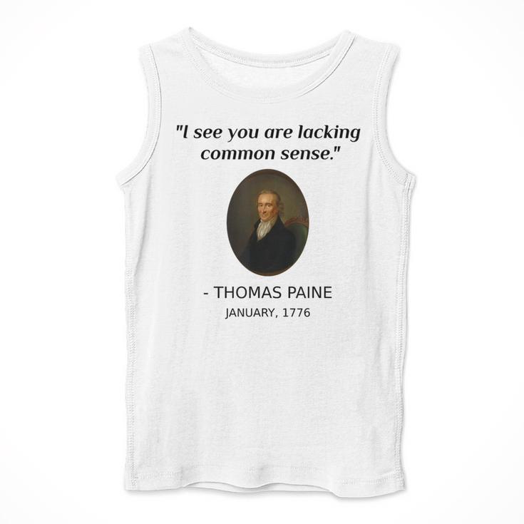 Thomas Paine Common Sense USA History Teacher Student Men Tank Top, History Teacher Gifts, funny design Thomas Paine Common Sense USA History Teacher Student Men Tank Top, History Teacher Gifts, funny design