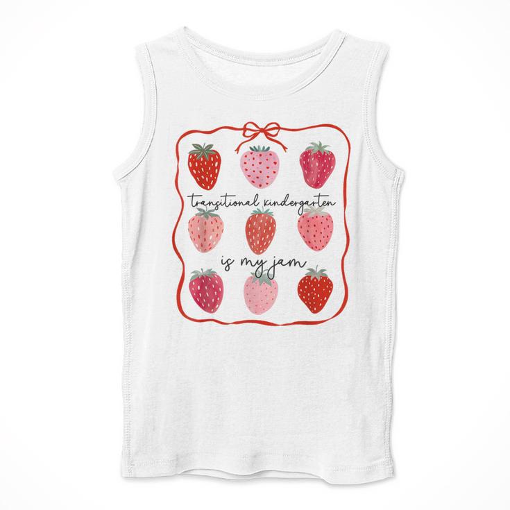 Transitional Kindergarten Is My Jam Strawberry TK Teacher Men Tank Top, funny design