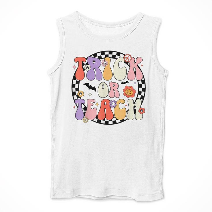 Trick Or Teach Retro Groovy Halloween Teacher Men Tank Top, Groovy Teacher Gifts, funny design Trick Or Teach Retro Groovy Halloween Teacher Men Tank Top, Groovy Teacher Gifts, funny design
