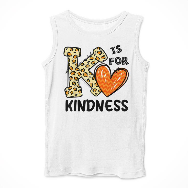 Unity Day K Is For Kindness Anti Bullying Orange Teacher Men Women Kids Men Tank Top, funny design