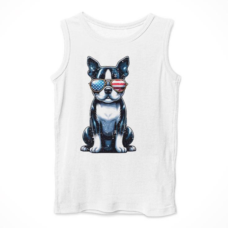USA Flag Boston Terrier Best Dog Mom Ever 2025 Men Tank Top, Mom Gifts, Boston Terrier Mom Gifts, funny design