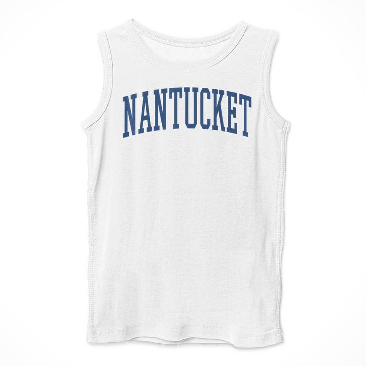 Varsity Grey Nantucket Men Tank Top, funny design