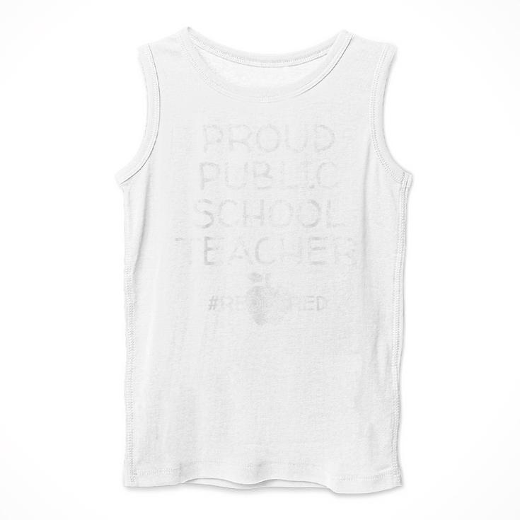 Vintage Proud Public School Teacher Red For Ed T-Shirt Men Tank Top, funny design