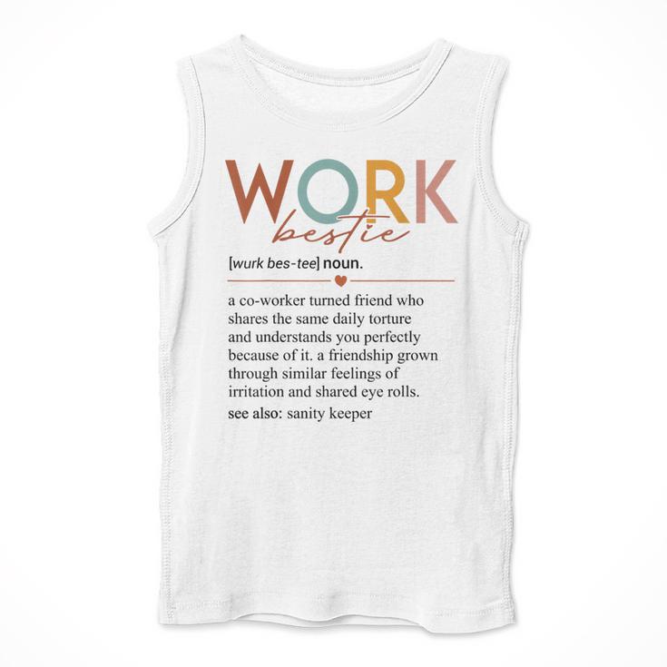 Vintage Work Bestie Definition Teachers Nurses Boss Women Men Tank Top, funny design Vintage Work Bestie Definition Teachers Nurses Boss Women Men Tank Top, funny design