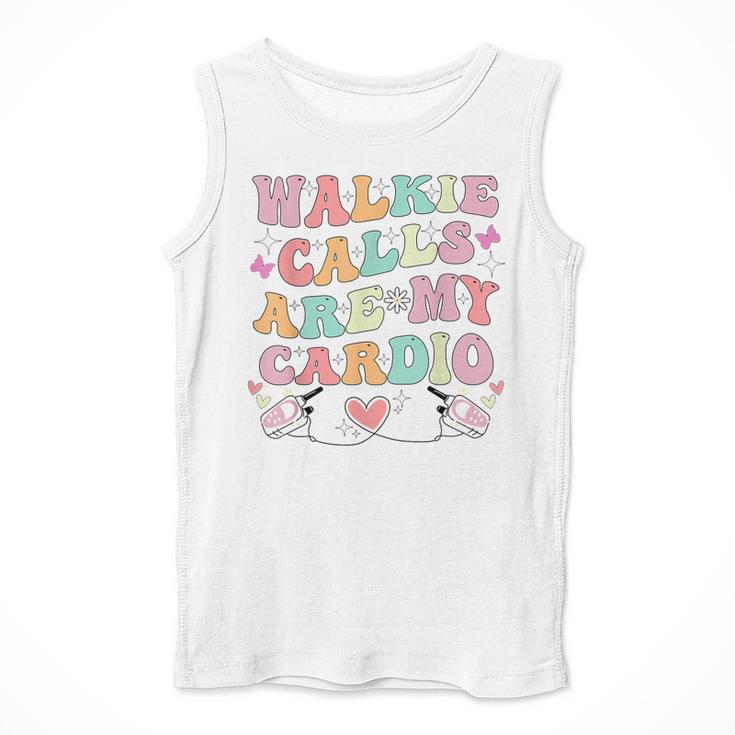 Walkie Calls Are My Cardio Special Education Teacher School Men Tank Top, funny design Walkie Calls Are My Cardio Special Education Teacher School Men Tank Top, funny design