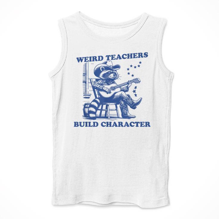Weird Teachers Build Character Shirt Raccoon Teacher Men Tank Top, funny design Weird Teachers Build Character Shirt Raccoon Teacher Men Tank Top, funny design