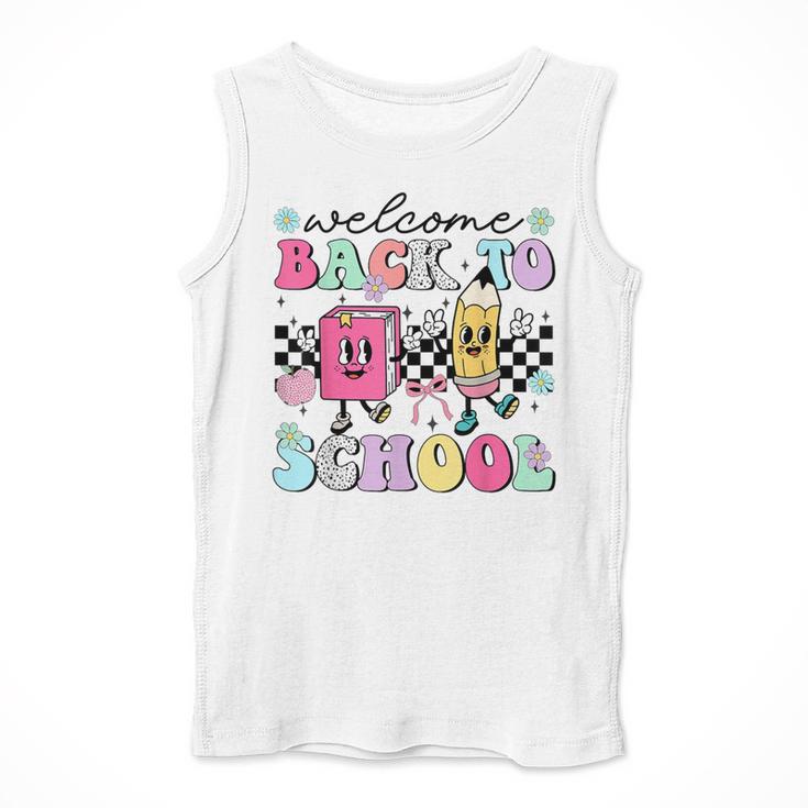 Welcome Back To School 2024 Teachers Students First Day Men Tank Top, funny design