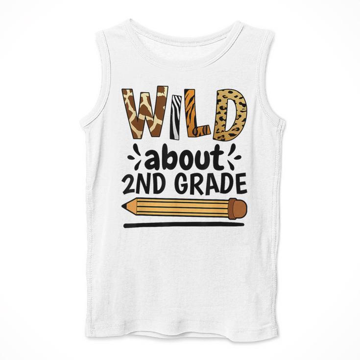 Wild About 2Nd Grade School Grade Teacher Men Tank Top, 2nd Grade Teacher Gifts, funny design