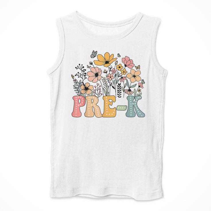 Wildflower Pre-K Preschool Team Floral Teacher Girls Men Tank Top, funny design Wildflower Pre-K Preschool Team Floral Teacher Girls Men Tank Top, funny design