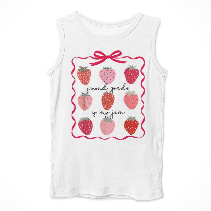 Women Second Grade Is My Jam Strawberry First Kids Teacher Men Tank Top, First Grade Teacher Gifts, funny design