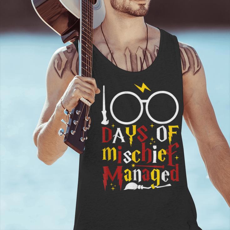 100 Days Of Mischief Managed Teacher Kid 100th Day Of School Men Tank Top, gift for family, gift for coworker