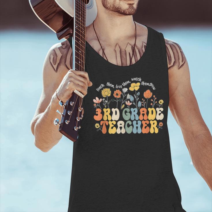 3rd Third Grade Teacher Appreciation Teaching Wildflowers Men Tank Top, gift for family, gift for coworker 3rd Third Grade Teacher Appreciation Teaching Wildflowers Men Tank Top, gift for family, gift for coworker