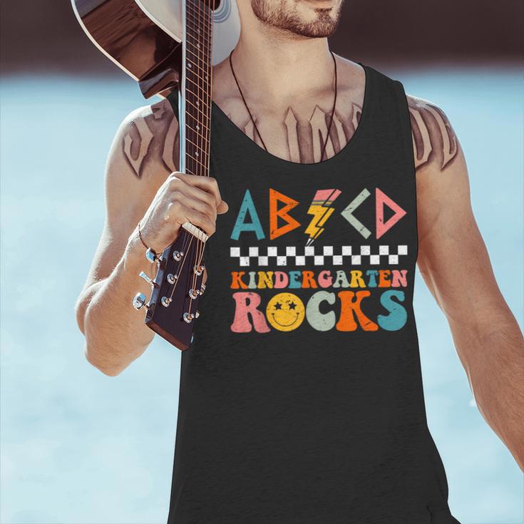 ABCD Kindergarten Rocks Back To School Teacher Kindergarten Men Tank Top, gift for family, gift for coworker ABCD Kindergarten Rocks Back To School Teacher Kindergarten Men Tank Top, gift for family, gift for coworker