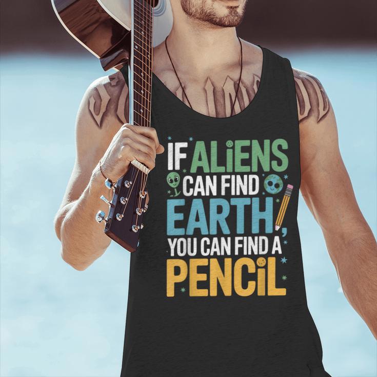 If Aliens Can Find Earth You Can Find a Pencil Teacher Men Tank Top, gift for family, gift for coworker If Aliens Can Find Earth You Can Find a Pencil Teacher Men Tank Top, gift for family, gift for coworker