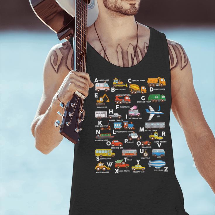 Alphabet Vehicles ABCs Learning Teachers Kids Boys Girls Men Tank Top, gift for family, gift for coworker Alphabet Vehicles ABCs Learning Teachers Kids Boys Girls Men Tank Top, gift for family, gift for coworker