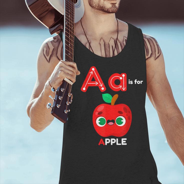 A Is For Apple Pre-K Kindergarten Teacher Student Men Tank Top, gift for family, gift for coworker A Is For Apple Pre-K Kindergarten Teacher Student Men Tank Top, gift for family, gift for coworker