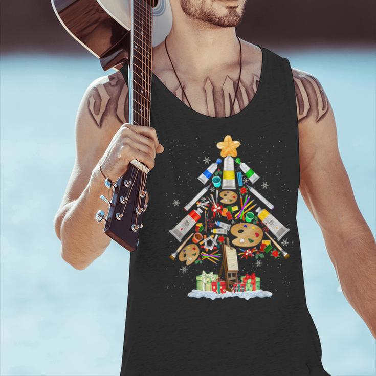 Art Christmas Tree Merry Christmas Artist Art Teacher Men Tank Top, gift for family, gift for coworker Art Christmas Tree Merry Christmas Artist Art Teacher Men Tank Top, gift for family, gift for coworker