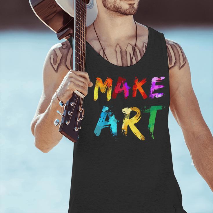 Make Art Painter Artist Teacher Artsy Men Women Kids Men Tank Top, gift for family, gift for coworker