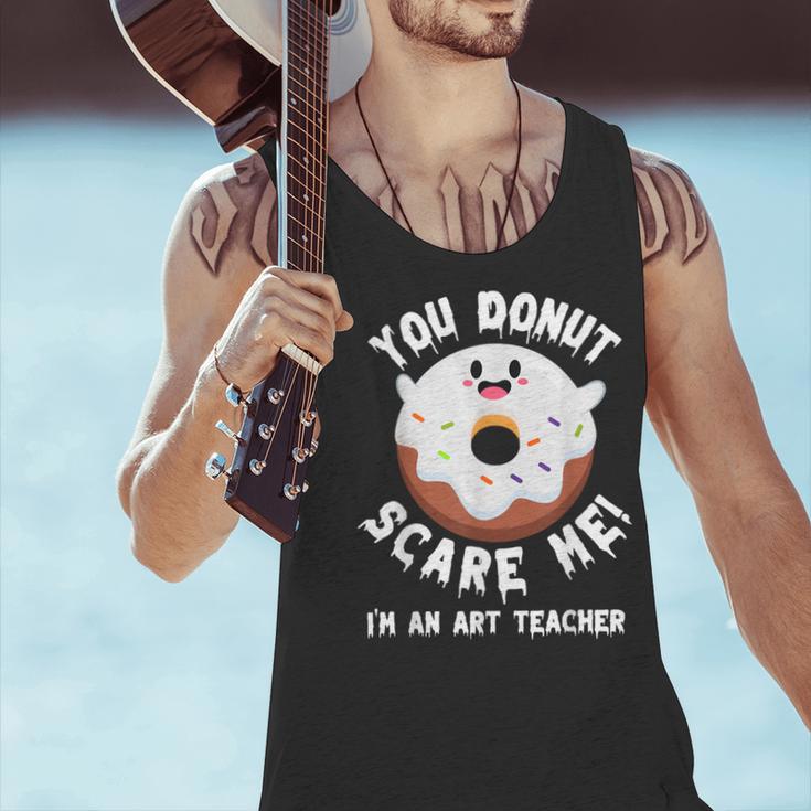 Art Teacher Halloween Donut Lover Costume Kawaii Monster Men Tank Top, gift for family, gift for coworker