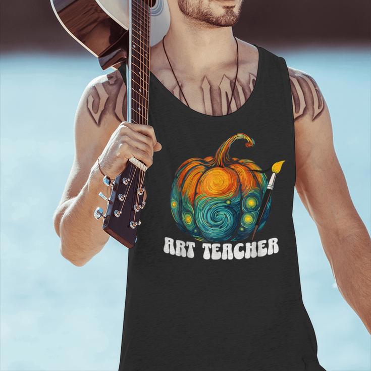 Art Teacher Pumpkin Halloween Night Men Women Men Tank Top, gift for family, gift for coworker