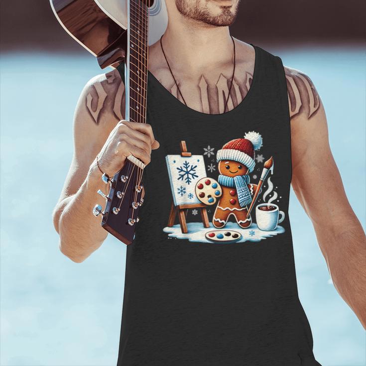 Artist Gingerbread Painter Art Teacher Student Christmas Men Tank Top, gift for family, gift for coworker Artist Gingerbread Painter Art Teacher Student Christmas Men Tank Top, gift for family, gift for coworker