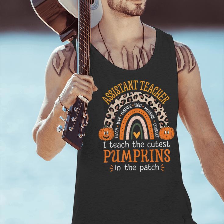 Assistant Teacher Rainbow Leopard Halloween Teacher Men Tank Top, gift for family, gift for coworker