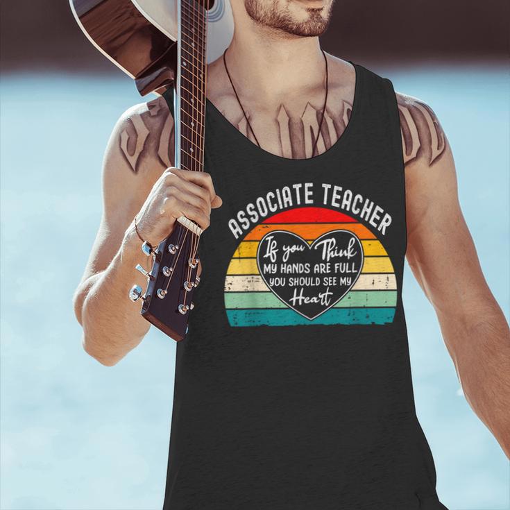 Associate Teacher If You Think My Hands Are Full Men Tank Top, gift for family, gift for coworker Associate Teacher If You Think My Hands Are Full Men Tank Top, gift for family, gift for coworker