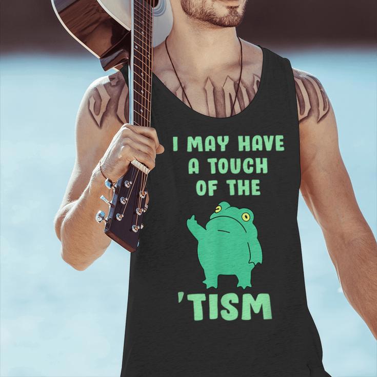 Autism Awareness Neurodiversity Teacher Frog I May Have A Touch Of The Tism Neurodivergent Small Men Tank Top, gift for family, gift for coworker Autism Awareness Neurodiversity Teacher Frog I May Have A Touch Of The Tism Neurodivergent Small Men Tank Top, gift for family, gift for coworker