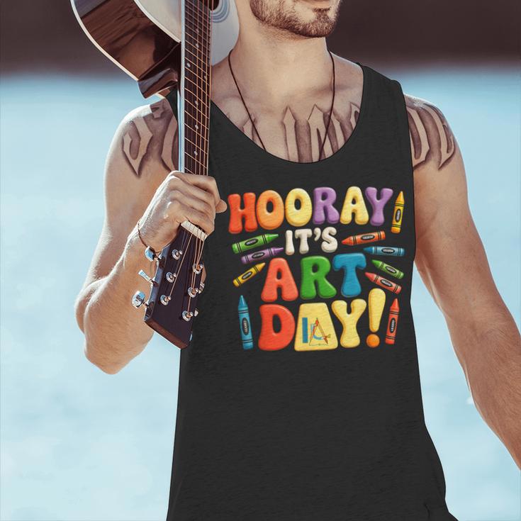 Back To School Hooray It's Art Day Art Teacher Artist Men Tank Top, gift for family, gift for coworker