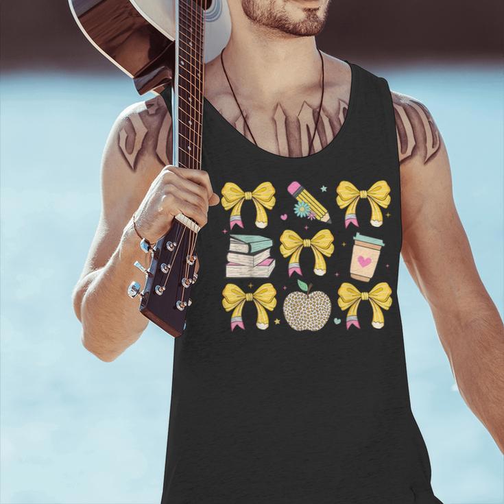 Back To School Yellow Bows Book Coffee Leopard Apple Teacher Men Tank Top, gift for family, gift for coworker Back To School Yellow Bows Book Coffee Leopard Apple Teacher Men Tank Top, gift for family, gift for coworker