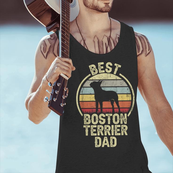 Best Dog Father Dad Vintage Boston Terrier For Men Women Men Tank Top, Boston Terrier Dad Tank Tops, gift for family, gift for coworker