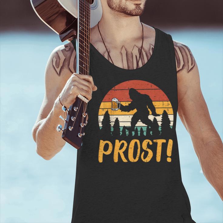 Bigfoot Sasquatch Prost Retro Bavarian Oktoberfest Men Women Men Tank Top, gift for family, gift for coworker