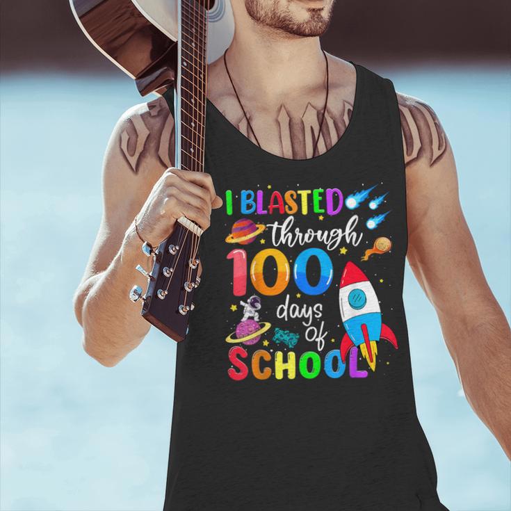 I Blasted Through 100 Days Of School 100th Day Teacher Kids Men Tank Top, gift for family, gift for coworker
