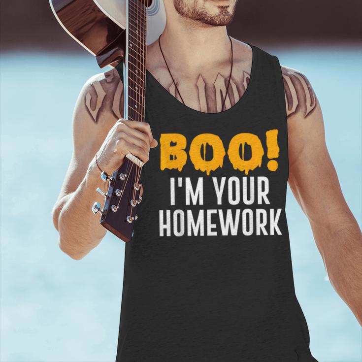 Boo I'm Your Homework Halloween Teacher Costume Men Tank Top, gift for family, gift for coworker Boo I'm Your Homework Halloween Teacher Costume Men Tank Top, gift for family, gift for coworker
