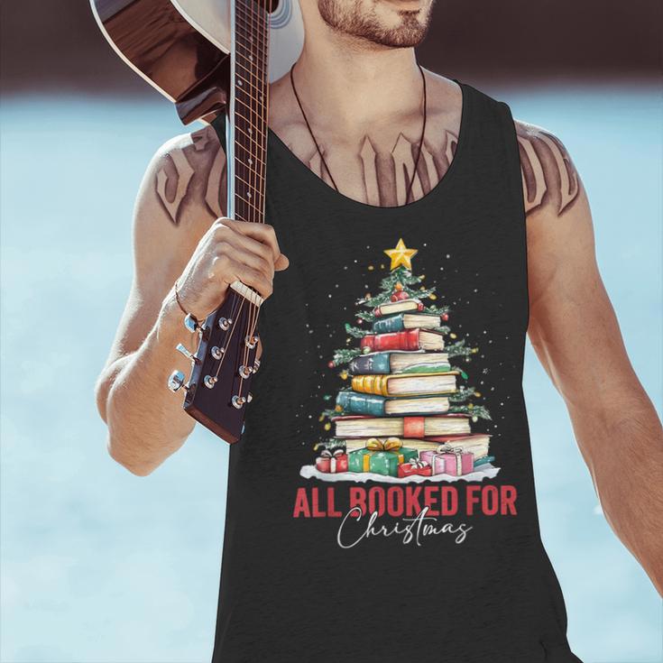 All Booked For Christmas Xmas Tree Teacher Holiday Pajamas Men Tank Top, gift for family, gift for coworker All Booked For Christmas Xmas Tree Teacher Holiday Pajamas Men Tank Top, gift for family, gift for coworker