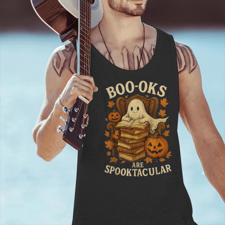 Books Are Spooktacular Ghost Book Reading Halloween Teachers Men Tank Top, gift for family, gift for coworker Books Are Spooktacular Ghost Book Reading Halloween Teachers Men Tank Top, gift for family, gift for coworker