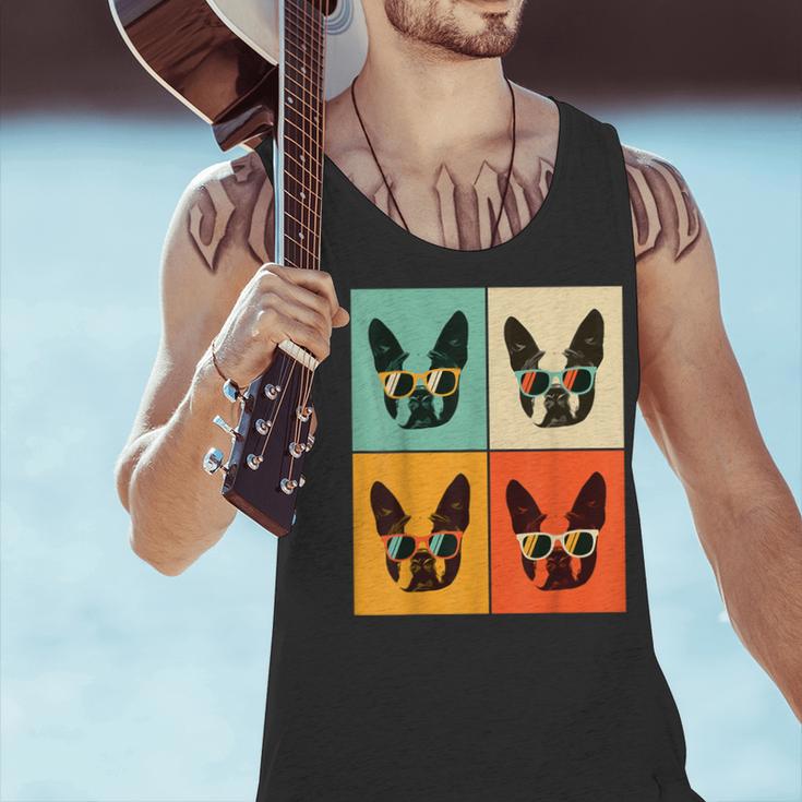 Bostie Dog Lover  Boston Terrier With Sunglasses For Men Women Girls Kids Men Tank Top