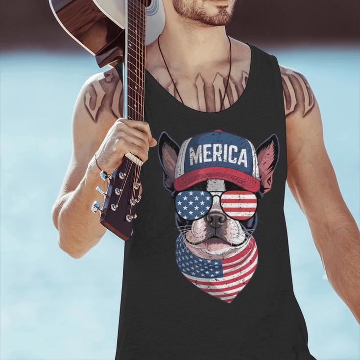 Boston Terrier 4th Of July US Merica Bostie Dog Patriotic For Men Women Kids Men Tank Top