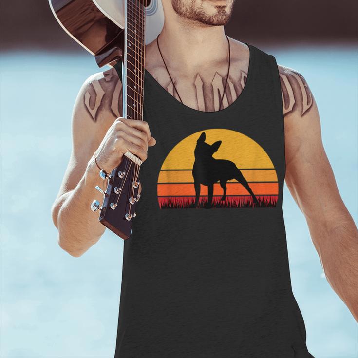 Boston Terrier Bostie Sunset Retro Dog Pet Mom Dad Men Tank Top