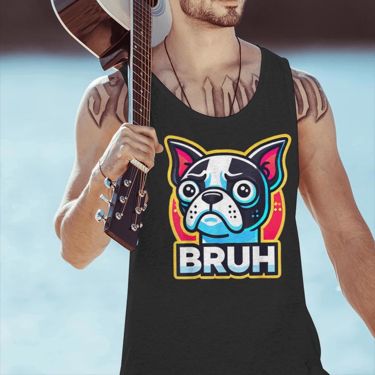 Boston Terrier Bruh Dog Lover Men Tank Top, gift for family, gift for coworker