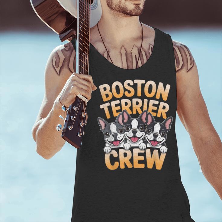 Boston Terrier Crew Cartoon For Dog Owner Pet Boston Terrier Men Tank Top
