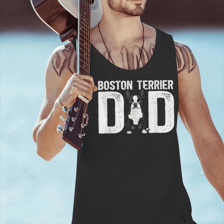 Boston Terrier Dad Of A Bostie Dad Bostie Father Men Tank Top