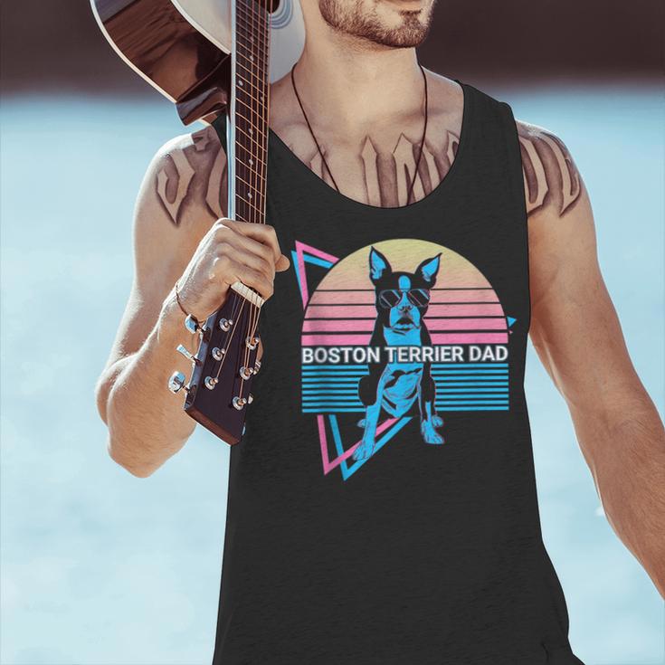 Boston Terrier Dad Retro Men Tank Top, Boston Terrier Dad Tank Tops, gift for family, gift for coworker