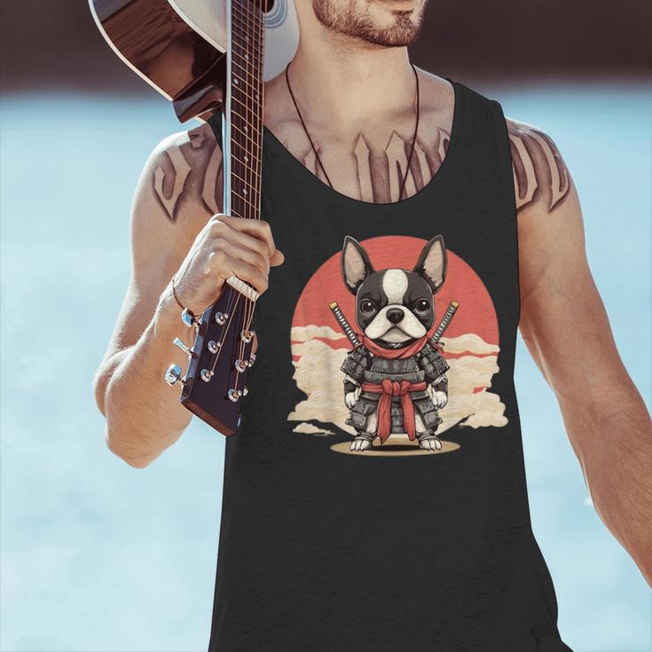 Boston Terrier Dog Japanese Style Samurai Dogs Men Tank Top, gift for family, gift for coworker