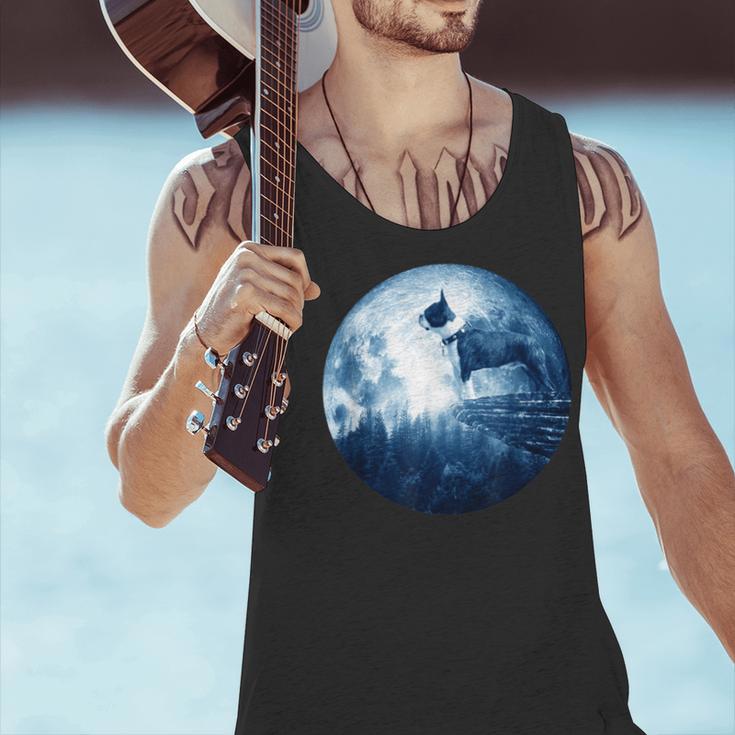 Boston Terrier Dog Moon Dog Mom Dad Women Men Dog Lovers Men Tank Top, Boston Terrier Mom Tank Tops, Boston Terrier Dad Tank Tops, gift for family, gift for coworker
