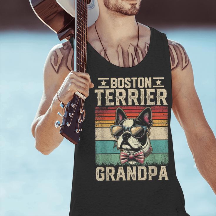 Boston Terrier Grandpa Dog Lover Father's Day Men Tank Top